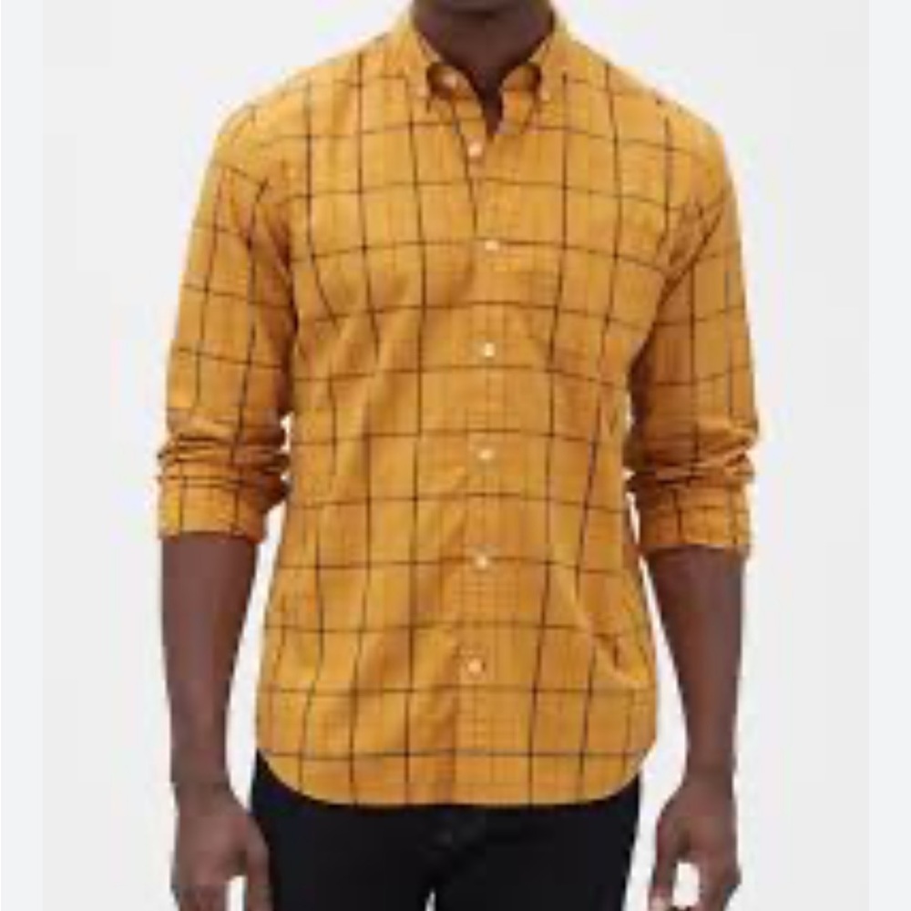 Gap Standard Fit Long Sleeve Poplin Button Shirt in
Desert Sunset Golden, XL - Picture 2 of 9